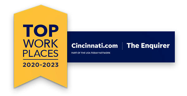 A graphic with the Top Workplaces logo for 2020-2023