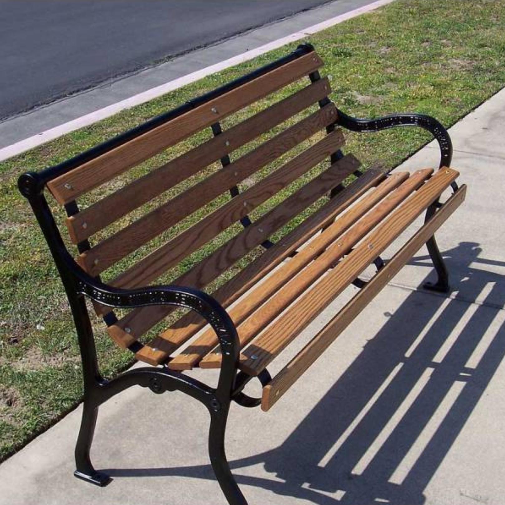 A photo of a bench